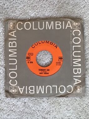 Vintage Marty Robins 7” Vinyl Record, 1963, Columbia Records